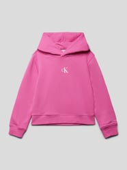 Hoodie mit Kapuze und Logo-Print von Calvin Klein Jeans Pink - 13