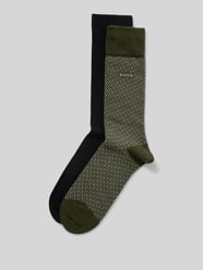 Socken mit Label-Print im 2er-Pack von BOSS Grün - 35