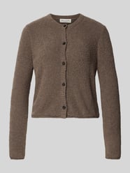 Regular Fit Strickjacke aus Baumwoll-Mix von Marc O'Polo Beige - 34