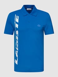 Regular fit poloshirt met labelprint van Lacoste Blauw / turquoise - 40