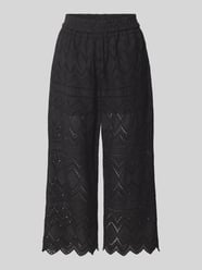 Regular fit culotte met broderie anglaise van Christian Berg Woman Selection - 34