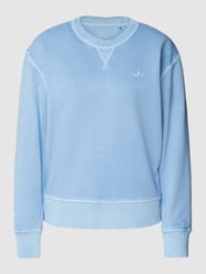 Sweatshirt met labeldetail van Gant Blauw - 33