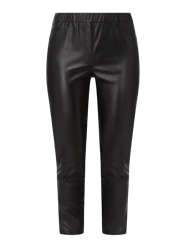 PLUS SIZE Treggings in Leder-Optik  von Samoon Schwarz - 23