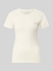 T-shirt z mieszanki wiskozy i elastanu z wyhaftowanym logo od GUIDO MARIA KRETSCHMER WOMAN - 6