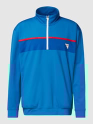 Sweatshirt met labeldetails, model 'Dhare_X' van HUGO Blauw / turquoise - 32