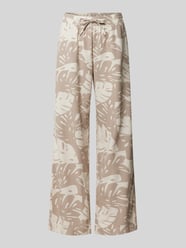 Wide Leg Stoffhose mit Tunnelzug Modell 'Lavisco' von FREE/QUENT Beige - 6