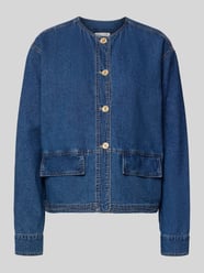 regular fit linnenjack in denimlook van Christian Berg Woman - 42
