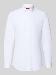 slim fit zakelijk overhemd van puur katoen model 'KOEY' van HUGO - 40