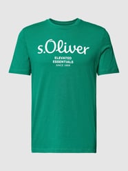 T-Shirt mit Label-Print von s.Oliver RED LABEL Grün - 44