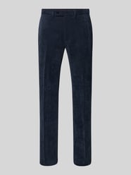 Slim fit corduroy broek met persplooien van Christian Berg Men - 8