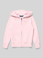 regular fit sweatjack van katoenmix van Polo Ralph Lauren Teens Fuchsia - 13