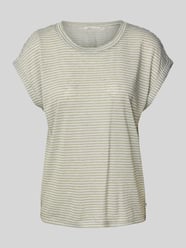 Regular Fit T-Shirt mit Streifenmuster von Tom Tailor Denim - 43