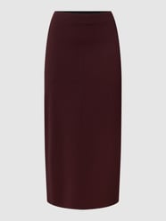 Midirok met loopsplit, model 'Milanaa' van Armedangels Rood - 33