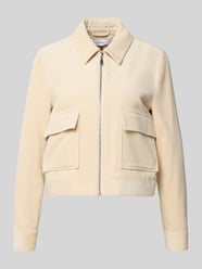 Blazer met ritssluiting en klepzakken van comma Beige - 24