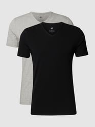 T-shirt met labelprint in een set van 2 stuks van ADIDAS SPORTSWEAR Grijs / zwart - 31