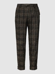 Chino mit Tartan-Karo Modell 'Obey' von CG - Club of Gents Braun - 34