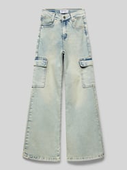 Jeans mit Cargotaschen Modell 'SLIM' von Blue Effect Blau - 37