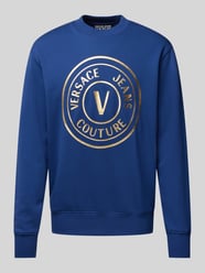 Sweatshirt mit Label-Print von Versace Jeans Couture Blau - 5