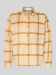 Regular fit flanellen overhemd met viscose van BLKVIS - 38