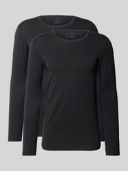 Longsleeve mit geripptem Rundhalsausschnitt von SCHIESSER - 2