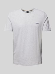 T-Shirt mit Label-Stitching von BOSS Grau - 35