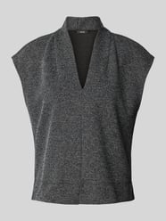 Bluzka o kroju regular fit z dekoltem w serek model ‘Gapla’ od OPUS - 43