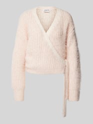 Cardigan mit Schnürverschluss von Jake*s Casual Rosa - 5