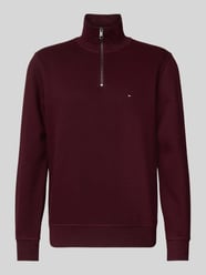 Pullover van katoenmix van Tommy Hilfiger Bordeaux - 16