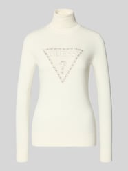Sweter z dzianiny z golfem model ‘MELANIE’ od Guess - 36