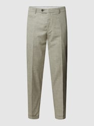 Stoffhose mit Bügelfalten Modell 'Luc' von Strellson Grün - 45