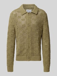 Cardigan mit Strukturmuster von Jake*s Studio Men Beige - 13
