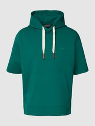 Hoodie met stretch in een design met korte mouwen van Emporio Armani Groen - 30