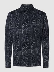 Regular Fit Freizeithemd mit Stretch-Anteil Modell 'Clei' von Strellson Grau / Schwarz - 23