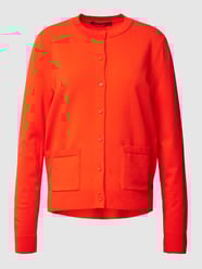 Gebreid jack met labelapplicatie, model 'ADDITIONS' van Marc Cain Rood - 32