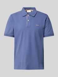 Regular fit poloshirt met labelstitching van Gant - 37
