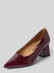 Pumps in glänzender Optik von BIANCO Bordeaux - 4