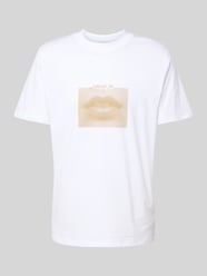 T-shirt met labelprint, model 'Deterni' van HUGO - 20