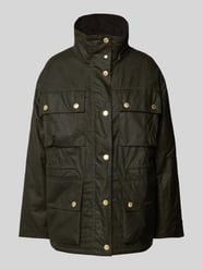 Jacke mit Stehkragen Modell 'EVA WAX' von Barbour Grün - 8