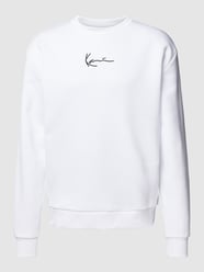 Sweatshirt mit Logo-Stitching von KARL KANI Weiß - 19