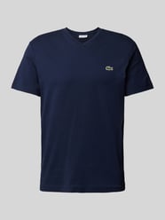 T-Shirt mit Label-Stitching Modell 'Basic' von Lacoste Blau - 19