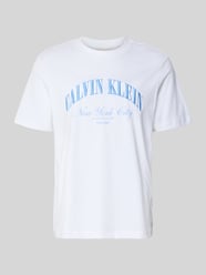 T-Shirt mit Label-Stitching von Calvin Klein Jeans - 9