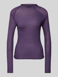 Longsleeve mit Stehkragen von Review Lila - 34