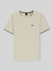 t-shirt o kroju regular fit z mieszanka bawełny model 'TAUL od BOSS Green - 24