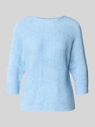 sweter z dzianiny z rękawem o dł. 3/4 model 'Tapper' od FREE/QUENT - 16