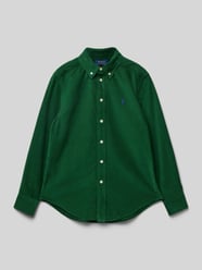 Hemd mit Button-Down-Kragen von Polo Ralph Lauren Teens Grün - 2