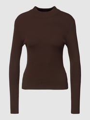 Shirt met lange mouwen met ribstructuur van URBAN CLASSICS Bruin - 22