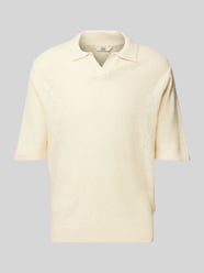 Koszulka polo o kroju regular fit z dekoltem w serek model ‘Aron’ od Redefined Rebel - 37