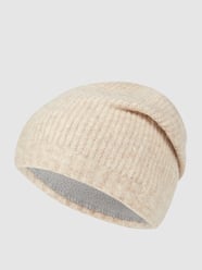 Czapka beanie z dodatkiem wełny z lamy  od Seeberger Brązowy - 27