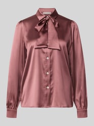 Regular fit overhemdblouse van satijn van Christian Berg Woman Selection Fuchsia - 44