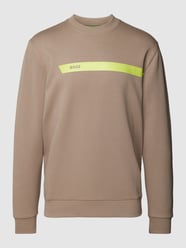 Sweatshirt met ronde hals, model 'Salbo' van BOSS Green Groen - 46